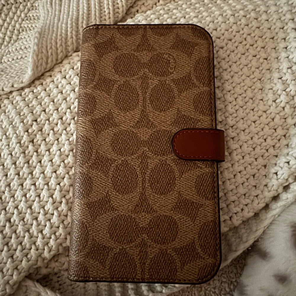 Coach folio for iphone 15 pro max